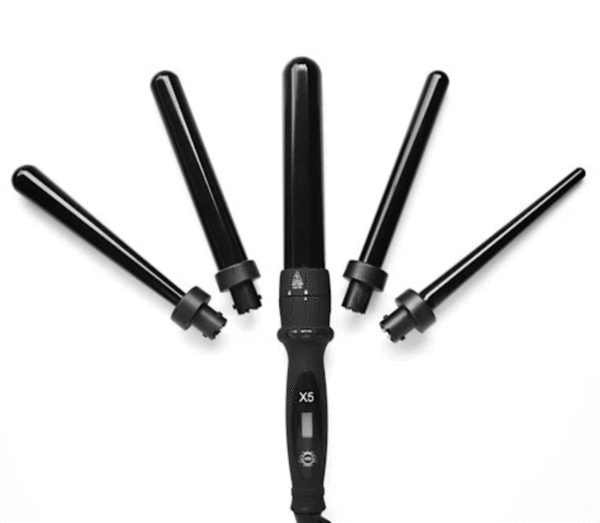 H2D X5 Professional Curling Wand Ceramic Curler Roller - Black Carousel 1