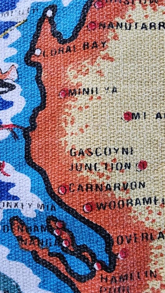 ~" Western Australia's Big North By Davric Australia Tea Towel "~ Carousel 2