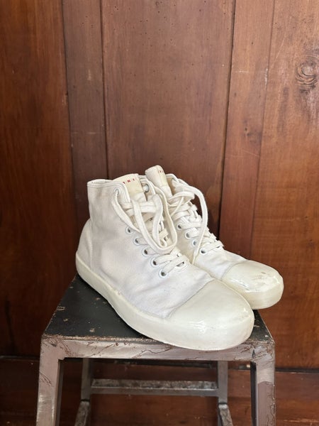 MARNI Canvas lace up Sneakers Carousel 1