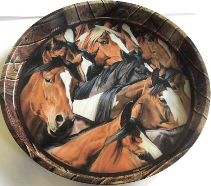 Horse heads circular tray Carousel 1