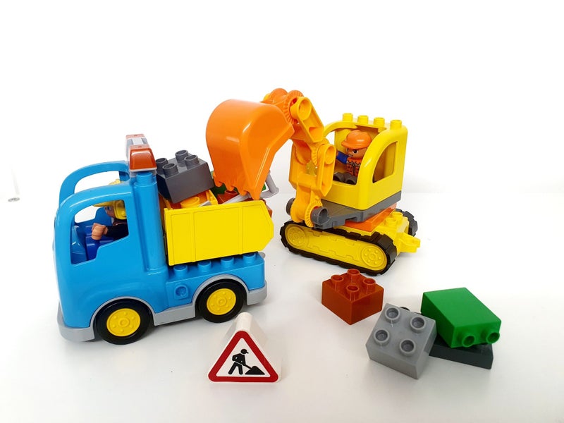 Duplo Truck & Tracked Excavator ~ Set #10812 Carousel 1