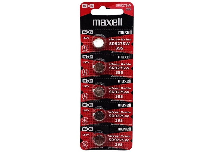 395 Maxell silver oxide - 5 watch battery / SR927SW Carousel 1