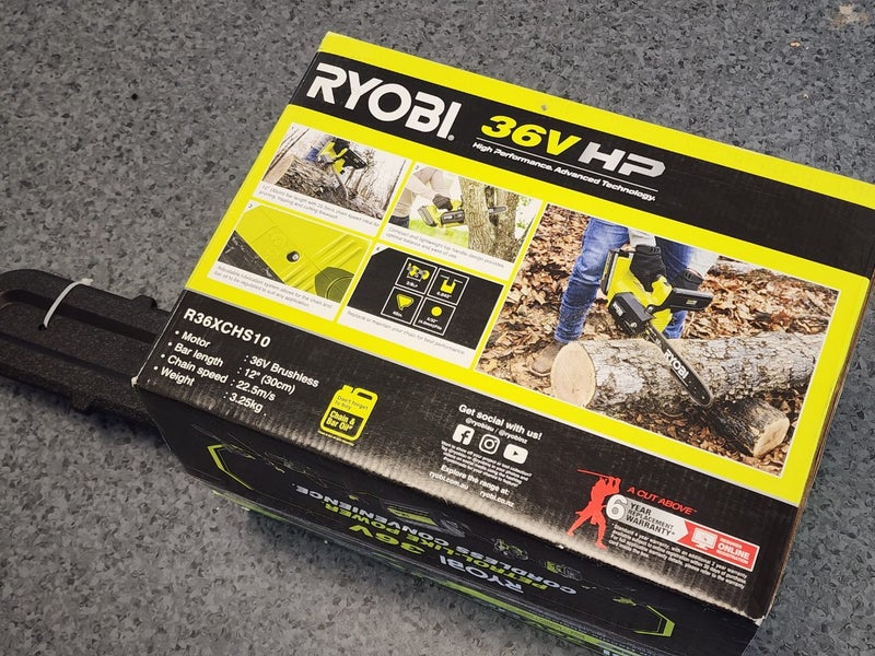 Ryobi 36v 12" Chainsaw Top Handle Carousel 3