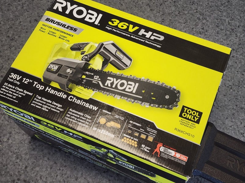 Ryobi 36v 12" Chainsaw Top Handle Carousel 2