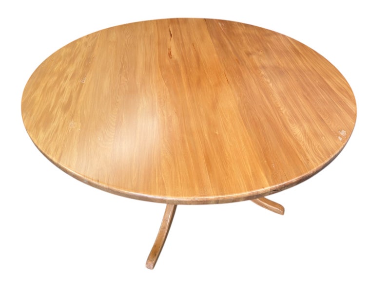 Beautiful solid rimu round dining table- FULLY RESTORED Carousel 1