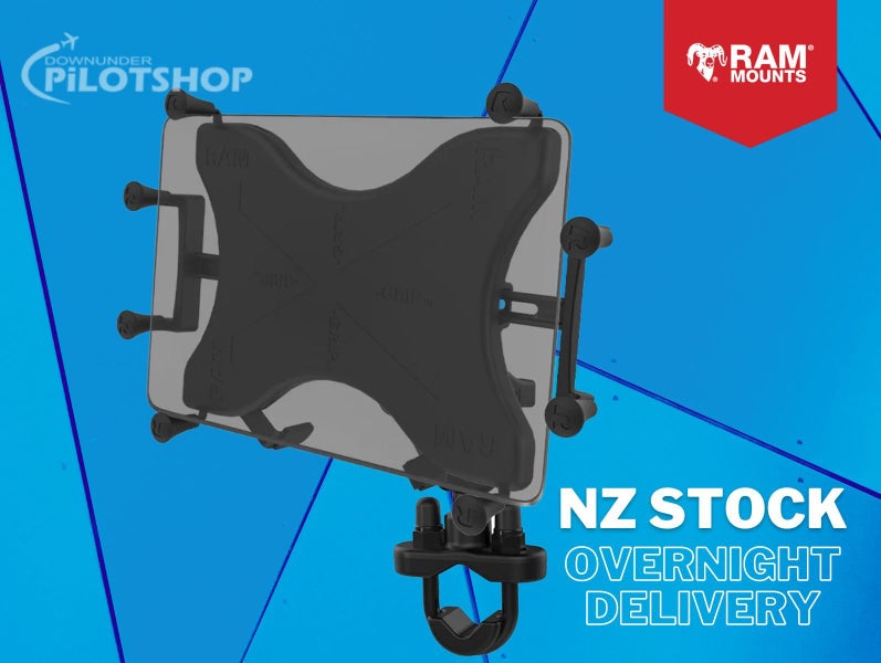 RAM X-Grip for Large 9"-10" Tablets with Handlebar U-Bolt Base Carousel 1