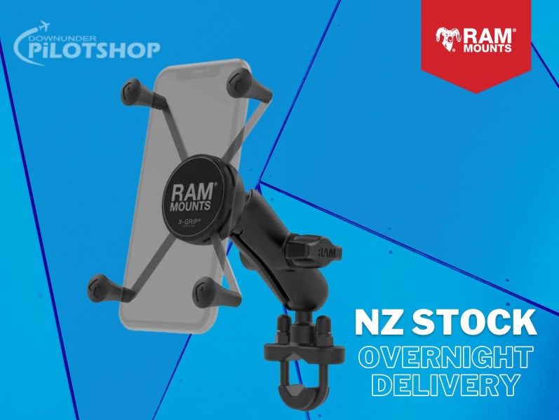 RAM X-Grip Holder for Large Smartphones With Handlebar U-Bolt Clamp Carousel 1