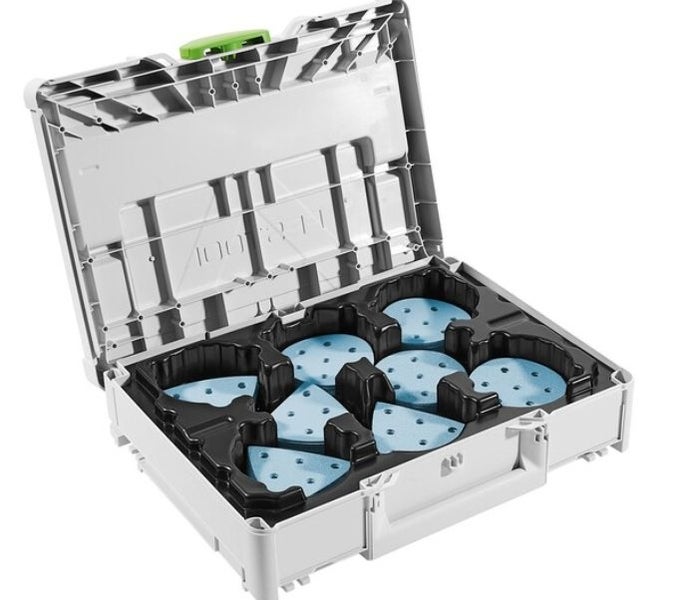 Festool 578196 SYS-STF D90/V93 GR-Set Assorted Abrasives in SYS3 M 112 Carousel 1