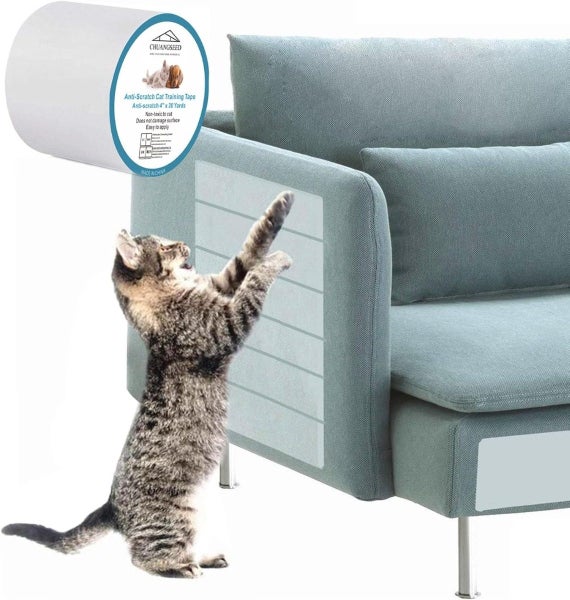 Anti Cat Scratch Tape Transparent Double Sided Cat Scratch Deterrent NEW Carousel 1