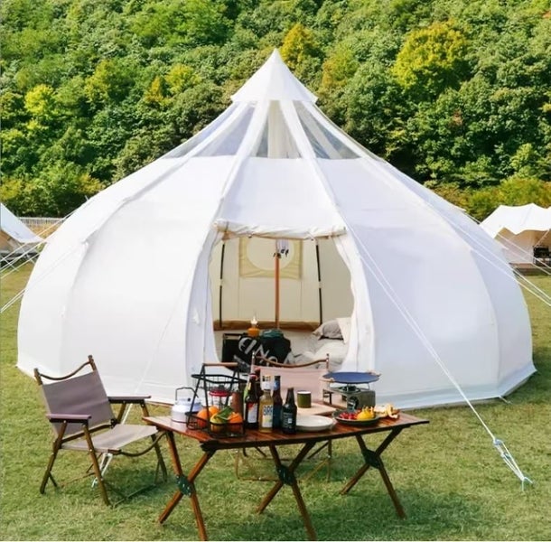 5m Starlight Yurt Tent, Oxford 900D Canvas **1-YEAR WARRANTY** Family Glamping Carousel 2