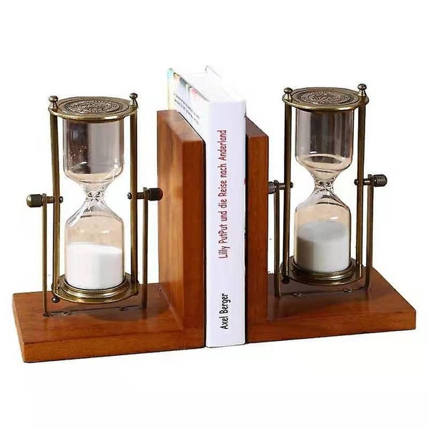 Hourglass Brass Vintage 15 Minute Glass For Home Desk Office Wedding Decorativ Carousel 5