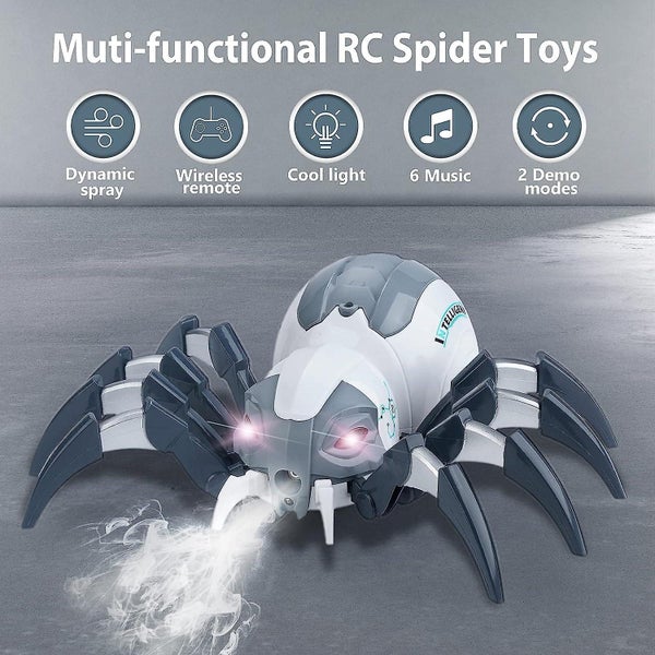 Remote Control Spider Realistic Rc Robot Toys With Spray light music Carousel 2