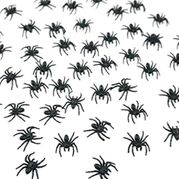 20 Pcs Mini Plastic Spiders - Scary Realistic Fake Spiders for Halloween Prank P Carousel 4