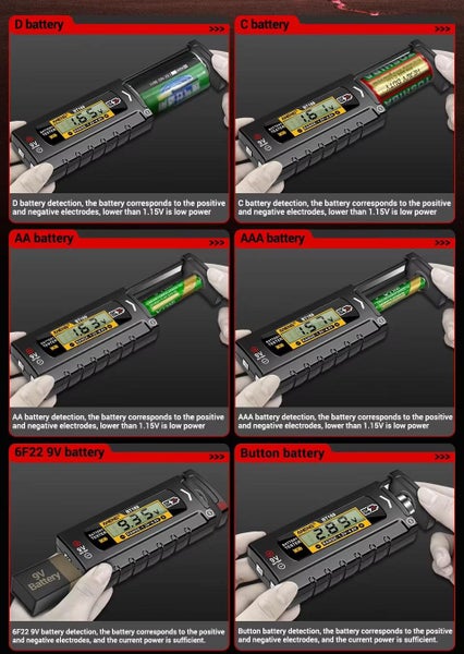 Universal Battery Tester LCD Display62937632188546112
