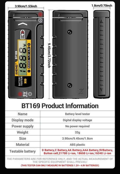Universal Battery Tester LCD Display63613488126722116