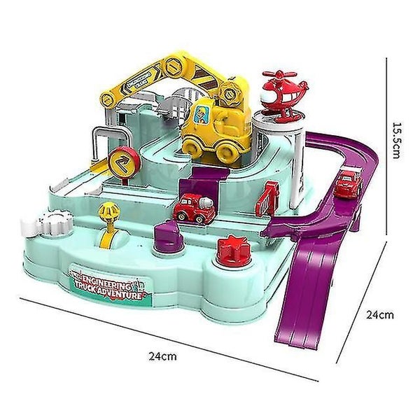 Children's Racing Model Track Educational Toy Adventure Game Puzzle Game Mecha Carousel 1