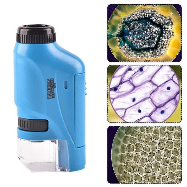 Handheld Microscope 60-120x Pocket Microscope Led Light Portable Mini Hand-he Carousel 1