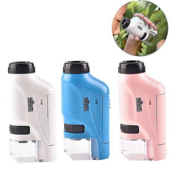 Handheld Microscope 60-120x Pocket Microscope Led Light Portable Mini Hand-he Carousel 2