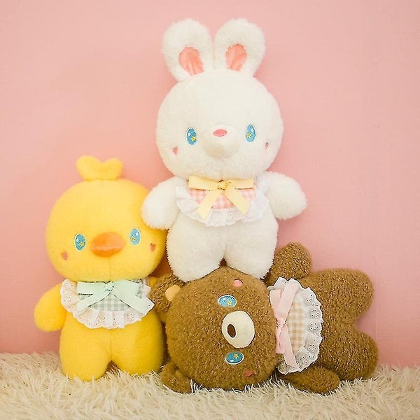Cute Pig Teddy Bear Rabbit Chicken Plush Doll Lovely Fully Stuffed Soft Animal Carousel 4