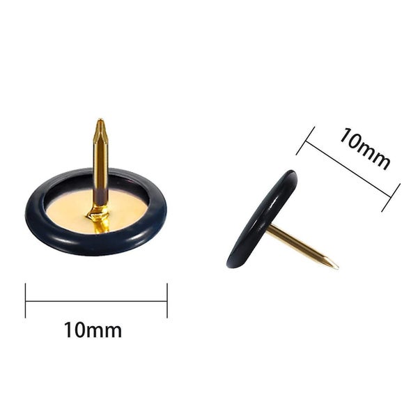 300 Pieces Brown Plastic Coated Pushpins Flat Head Pushpins Cork Board Office Carousel 5
