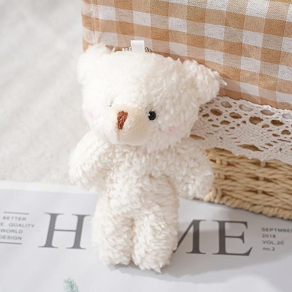 Bear Plush Dolls Toys Girl Kawaii Cartoon Bear Stuffed Toys Bag Pendent Cute A Carousel 5
