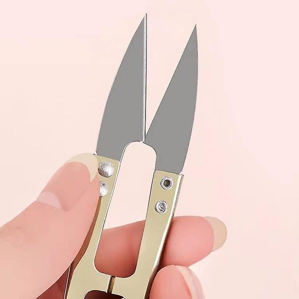 Set Of 4 Mini U-shaped Sewing Scissors Perfect For Sewing Craft Supplies Carousel 1