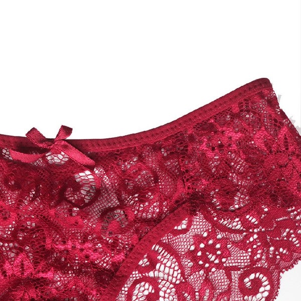 Womens Lace Half Back Coverage Panties - 3 Pack Carousel 2