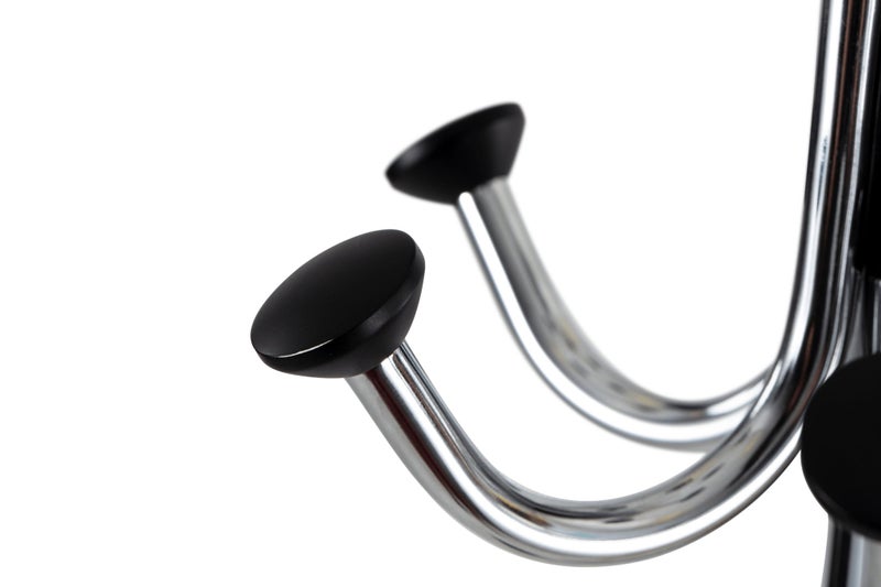 Alba Chromy Coat Rack 1770 x 380 x 380mm BLACK / CHROME Carousel 2