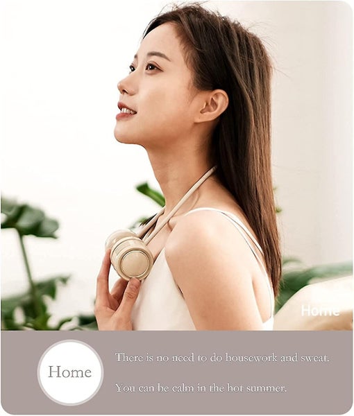 Mini Hanging Neck Fan Storage Portable Neck Neck Fan Lazy Usb Rechargeable Lea Carousel 2