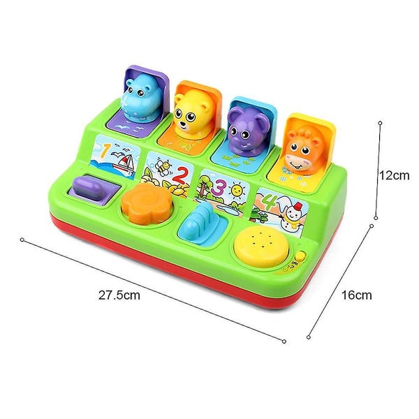 Pop Up Animals Toy Early Educational Development Cause And Effect Toys Gift Carousel 2