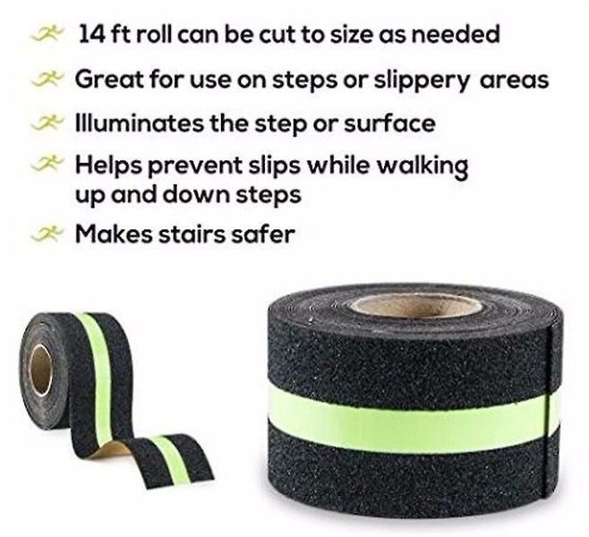 Luminous Anti Slip Tape Warning Tape 5m Non Skid Tape Adhesive Stickers High G Carousel 5