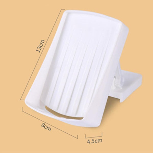 Self Draining Plastic Soap Dish Holder With Suction Cup - Portable Soap Tray Carousel 2