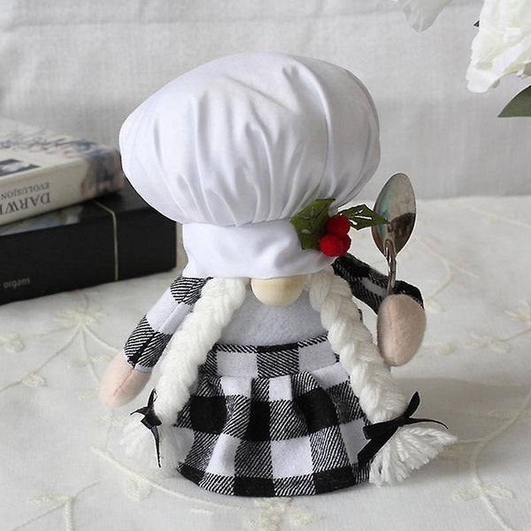 Beautiful Cute Chef Plush Faceless Doll Chome Party Decoration Festival Gift D Carousel 5