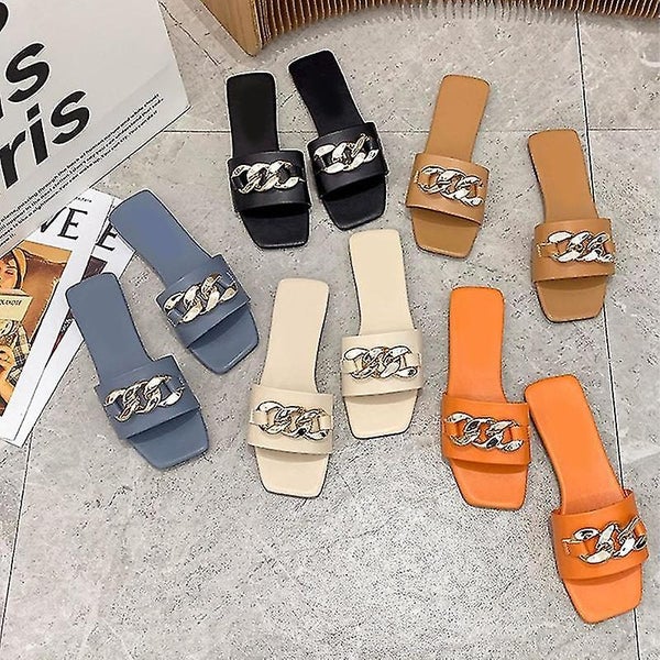 Lightweight Slippers - Comfort Casual Slippers, Open Toe Platform Beach Sandals Carousel 2