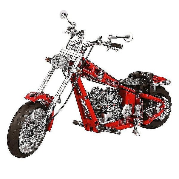 Motorcycle Building Blocks Diy Racing Car Bricks Classic Model Kids Toy Carousel 1
