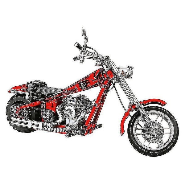 Motorcycle Building Blocks Diy Racing Car Bricks Classic Model Kids Toy Carousel 4