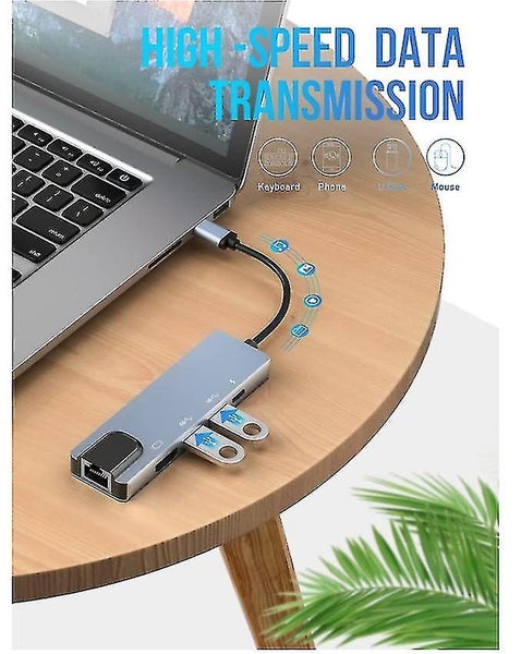Usb C Hub With Ethernet gigabit Ethernet Port 6 In 1 Usb C Adapter Multiport A Carousel 5