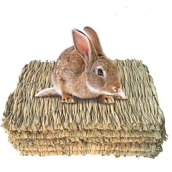 Straw Mattress Woven Mattress For Small Animals Rabbit Bedding Nest Chew Toys Carousel 1
