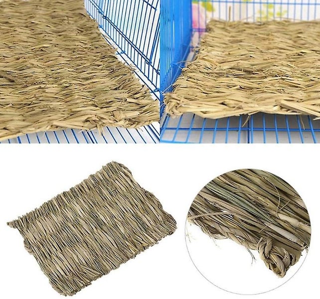 Straw Mattress Woven Mattress For Small Animals Rabbit Bedding Nest Chew Toys Carousel 2