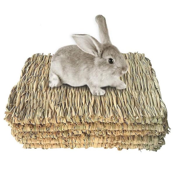 Straw Mattress Woven Mattress For Small Animals Rabbit Bedding Nest Chew Toys Carousel 3