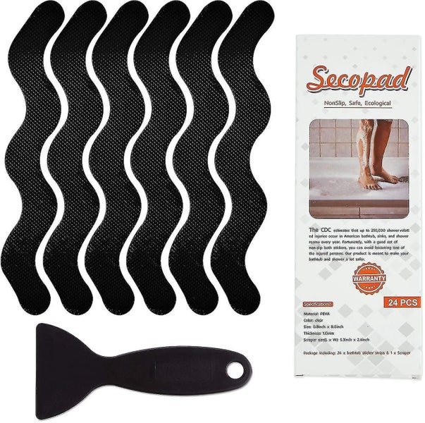 Anti Slip Shower Stickers 24 Pcs Safety Bathtub Strips Adhesive Decals With Prem Carousel 1