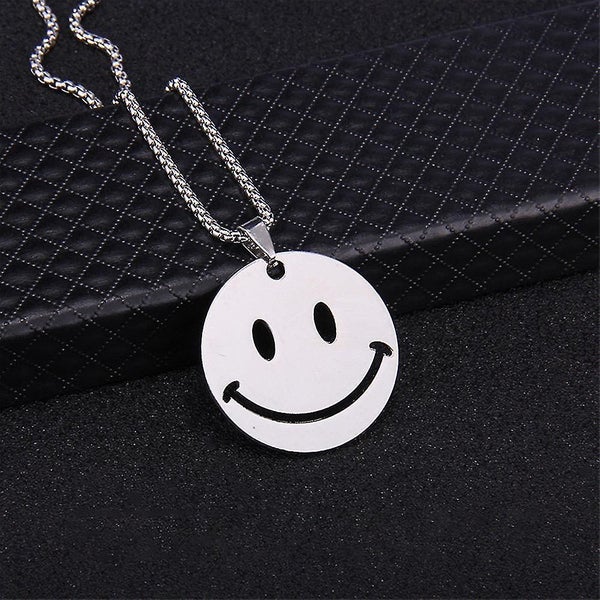 Rotating Smiling Face Necklace Jewelry Gifts Carousel 1