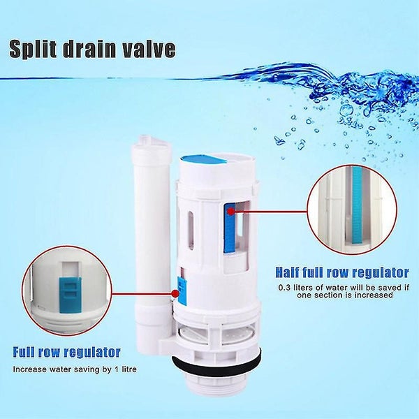 Toilet Drain Valve Water Tank Connected 2 Flush Fill Toilet Cistern Inlet Drai Carousel 2