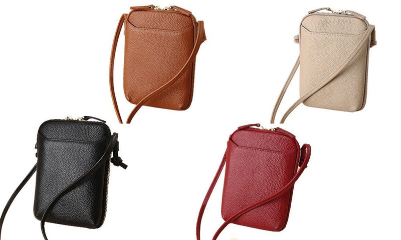 Genuine Leather Mini Crossbody Bag Carousel 1
