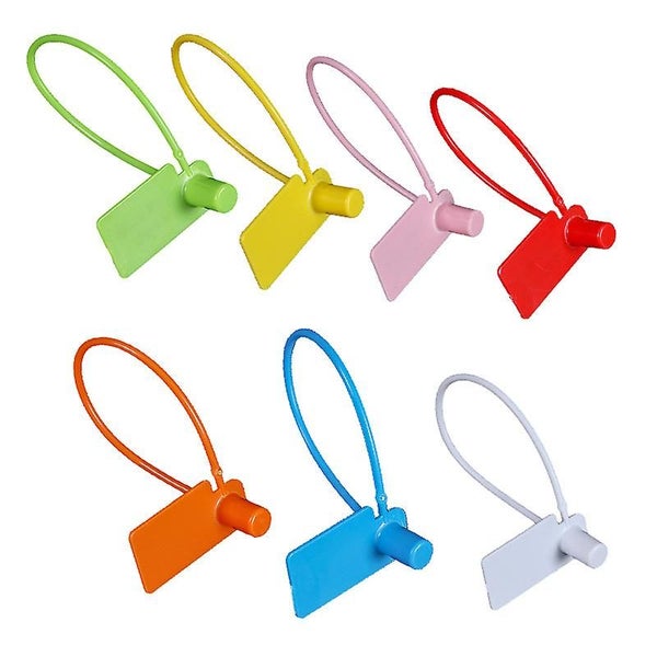 Green Cable Tie Tags 100pcs Self-locking Plastic Cable Tie Tags Brand Tag Clot Carousel 2