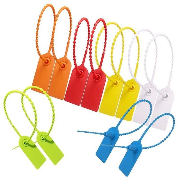 Green Cable Tie Tags 100pcs Self-locking Plastic Cable Tie Tags Brand Tag Clot Carousel 5