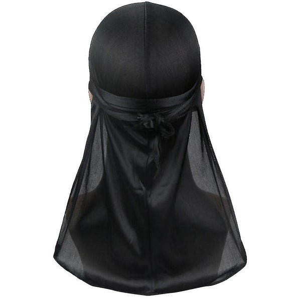 Pirate Hat Silk Durag Long Tail Durags Headwraps Satin Elastic Durag For Men W Carousel 2