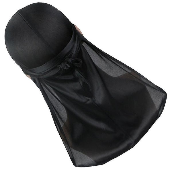 Pirate Hat Silk Durag Long Tail Durags Headwraps Satin Elastic Durag For Men W Carousel 3