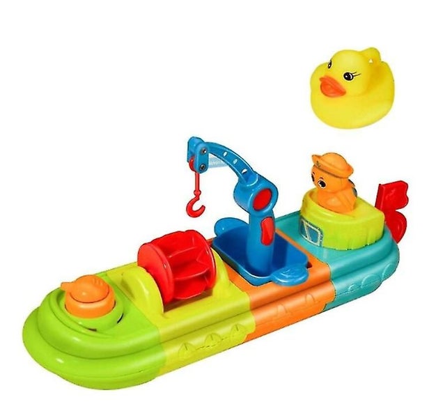 Baby Shower Toy Boat Spray Duck Fun Children's Bathtub Toy Carousel 1
