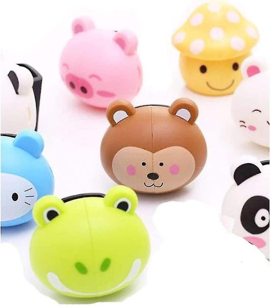 Toothbrush Holders with Wall-Mounted Suction Cups - Cute Animal Designs for Chil Carousel 1